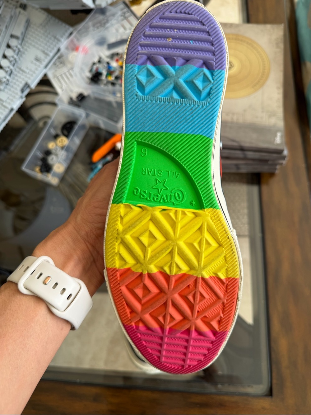 Converse Multicolor Rainbow Low-Top Sneakers - Picture 5 of 9